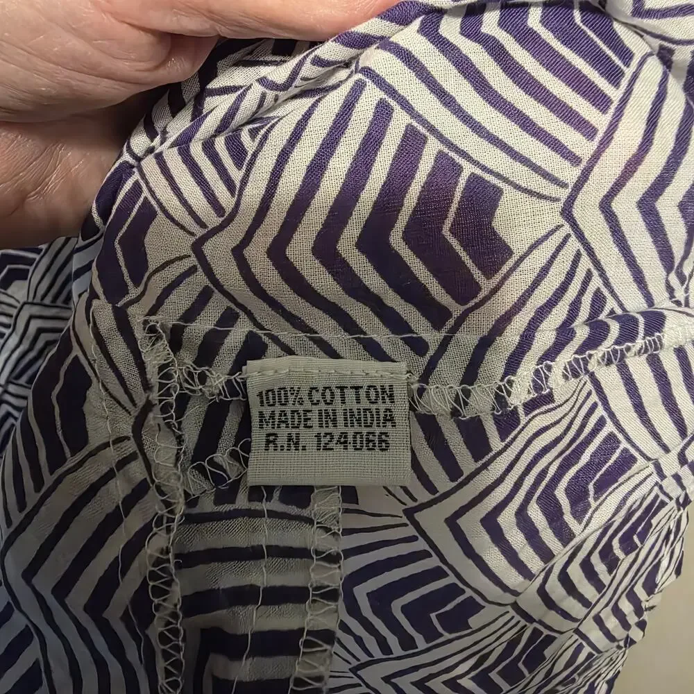 NWT Women's Sunny Oceans Beach Cover-up 100% cotton pockets size 2X